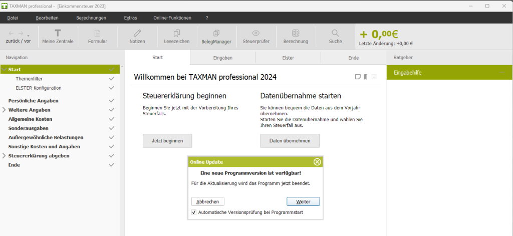 Lexware Taxman